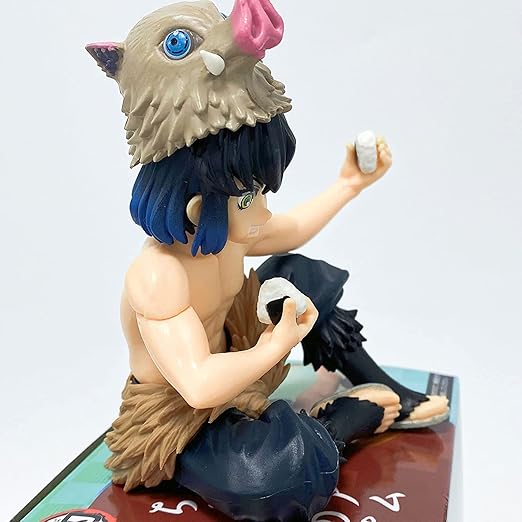 Inosuke Sitting Eating Rice Balls Perching Height- 10cm