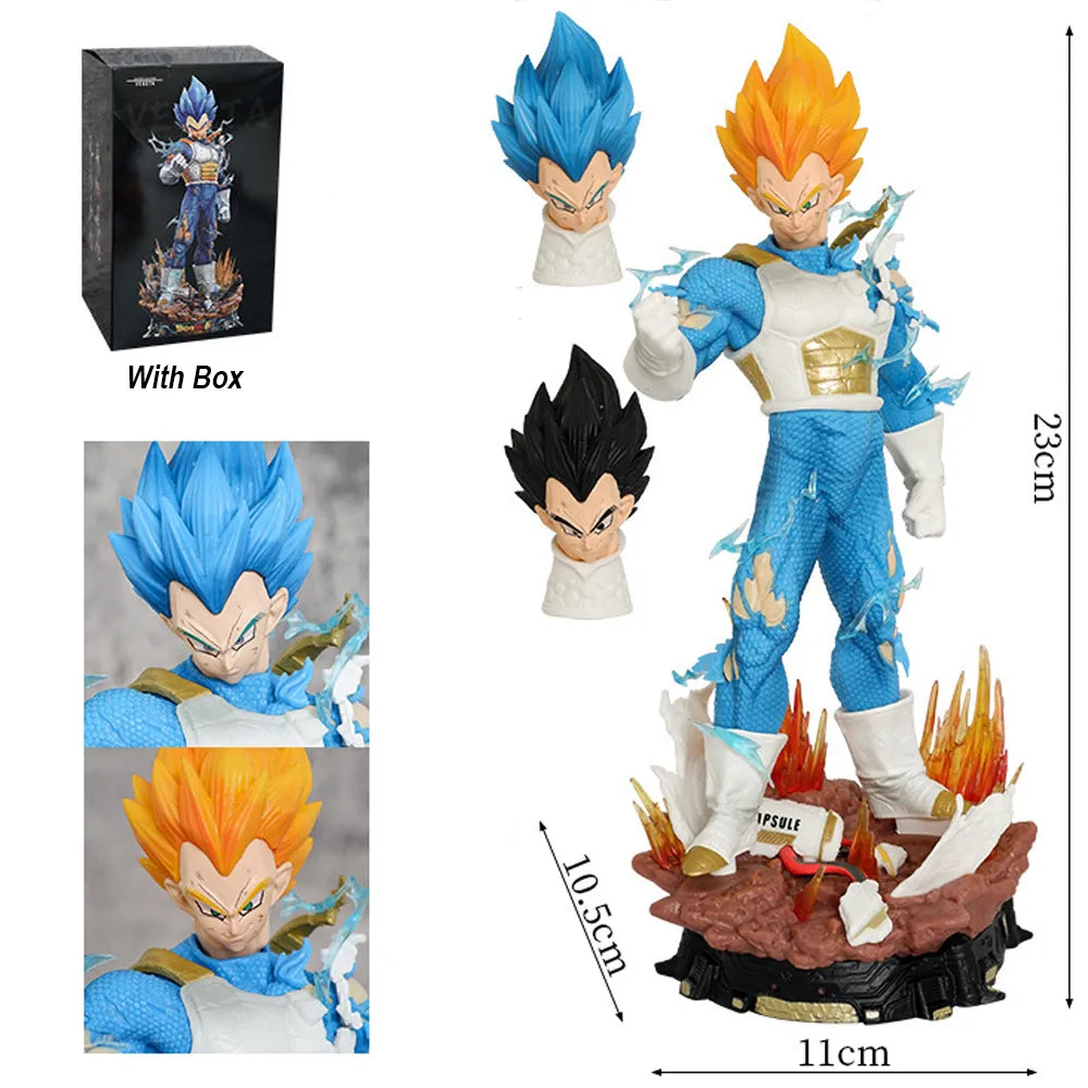 Vegeta Standing Three Heads 23cm Figure
