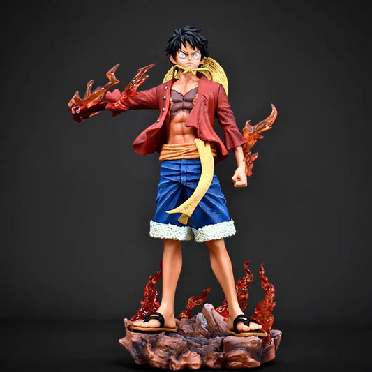 MONKEY D. LUFFY ACTION FIGURE WITH 2 REPLACEABLE HEADS (26 CM HEIGHT) - ONE PIECE