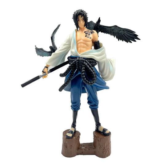 Sasuke Uchiha Figure – Curse Mark Mode with Crows | Naruto Shippuden Collectible(30cm)