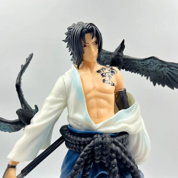 Sasuke Uchiha Figure – Curse Mark Mode with Crows | Naruto Shippuden Collectible(30cm)