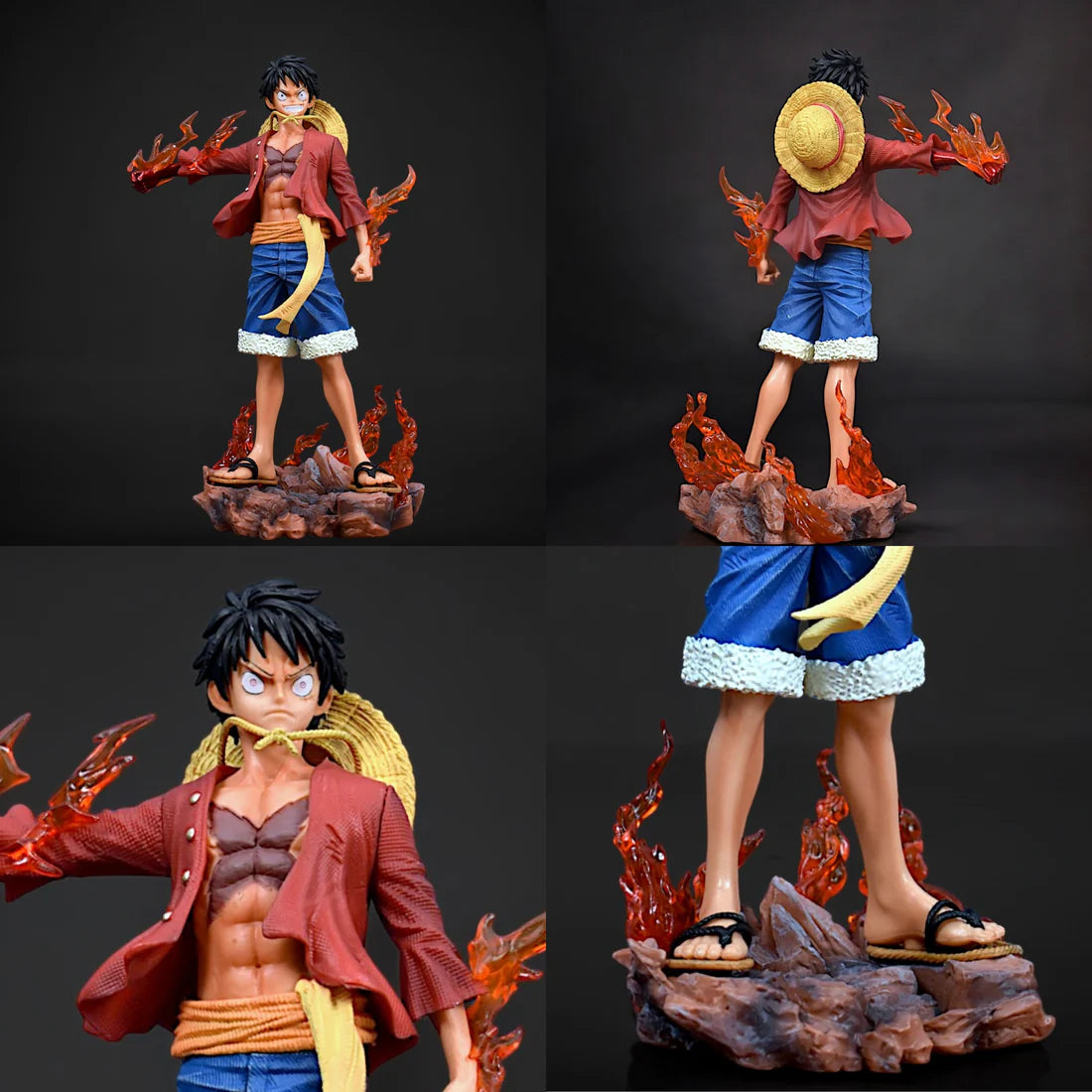 MONKEY D. LUFFY ACTION FIGURE WITH 2 REPLACEABLE HEADS (26 CM HEIGHT) - ONE PIECE