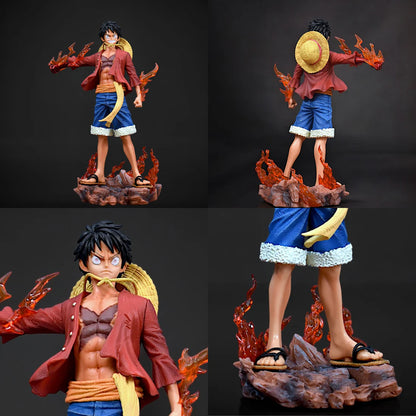MONKEY D. LUFFY ACTION FIGURE WITH 2 REPLACEABLE HEADS (26 CM HEIGHT) - ONE PIECE