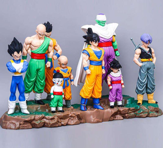 Dragon Ball Z Infinite Z Warrior Set | 9pcs Goku, Vegeta, Gohan, Piccolo, Trunks Figures | PVC | 13-32 CM